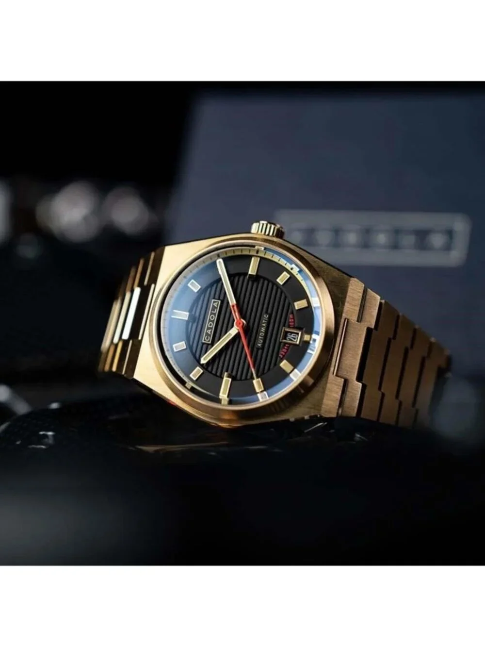 NWT Cadola Lydden Hill Automatic Black Dial Men's Watch
